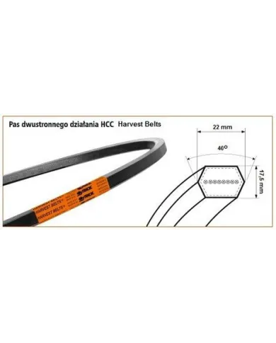 HCC 2900p PAS KLINOWY DWUSTRONNY STOMIL