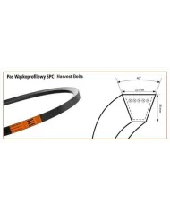 SPC 5600 WEDGE BELT SANOK HARVEST
