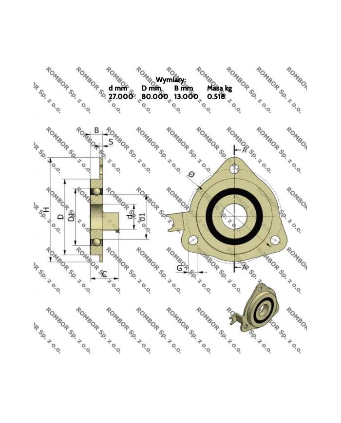 F 805332 TR1P-H75B FAG