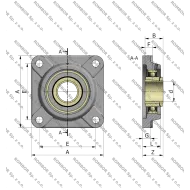 UKF 208 H BEARING ASSEMBLY SNR