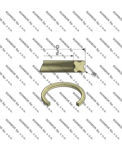 X-RING 123,42x3,53 kpl100 szt PIERŚCIEŃ
