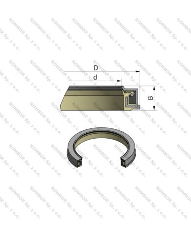 RWDR-KASSETTE 140x170x14,5/16 FPM/NBR DPH