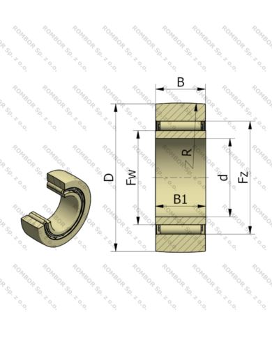 ROLKA NAST 20 ZZ UU IKO