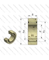 ROLKA NAST 20 ZZ UU IKO