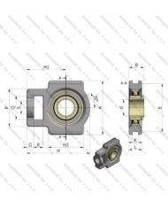 UKT 209 BEARING ASSEMBLY SNR