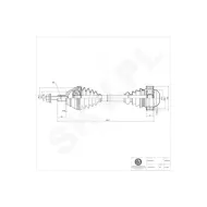 40SKV003 SKV Półoś napędowa