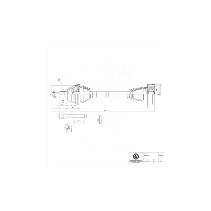 40SKV006 SKV Półoś napędowa