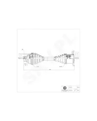 40SKV009 SKV Półoś napędowa