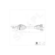 40SKV010 SKV Półoś napędowa