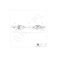 40SKV012 SKV Półoś napędowa