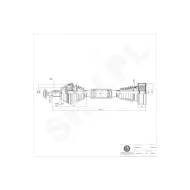 40SKV013 SKV Półoś napędowa