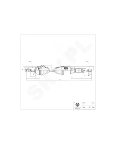 40SKV015 SKV Приводной вал