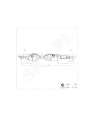 40SKV015 SKV Półoś napędowa