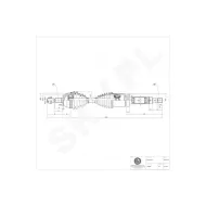 40SKV015 SKV Półoś napędowa