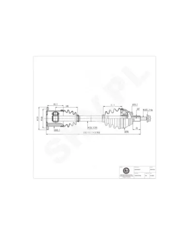 40SKV016 SKV Приводной вал
