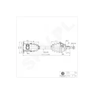 40SKV016 SKV Półoś napędowa