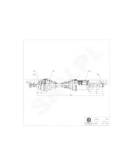 40SKV017 SKV Półoś napędowa