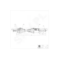 40SKV017 SKV Półoś napędowa