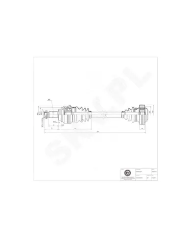 40SKV019 SKV Приводной вал