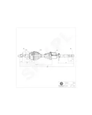 40SKV020 SKV Półoś napędowa