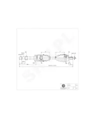 40SKV021 SKV Półoś napędowa