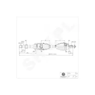 40SKV021 SKV Półoś napędowa