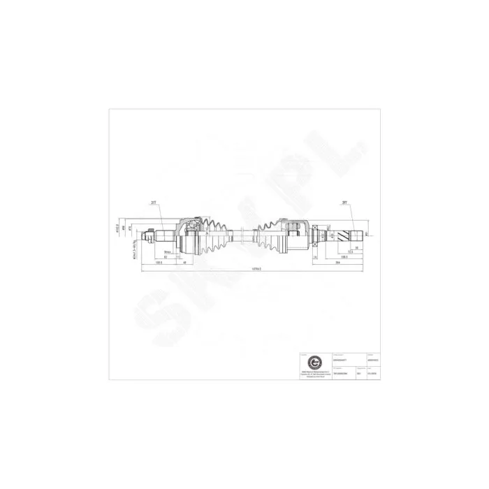 40SKV022 SKV Półoś napędowa