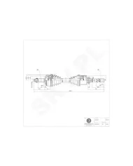 40SKV022 SKV Półoś napędowa