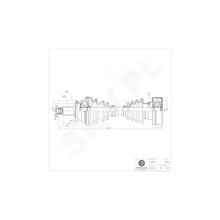 40SKV027 SKV Półoś napędowa