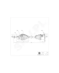 40SKV028 SKV Półoś napędowa