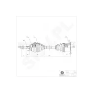 40SKV028 SKV Półoś napędowa