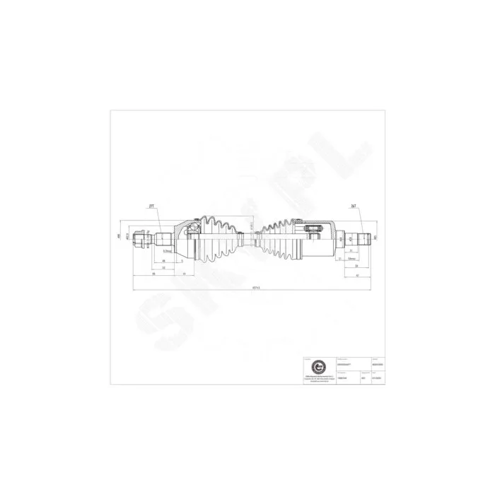 40SKV030 SKV Półoś napędowa