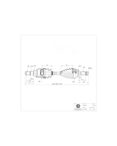 40SKV031 SKV Półoś napędowa