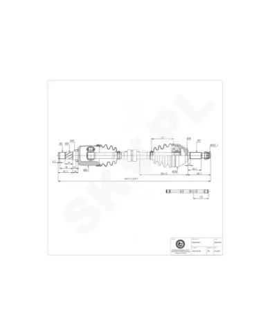 40SKV032 SKV Półoś napędowa