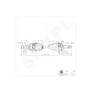 40SKV036 SKV Półoś napędowa