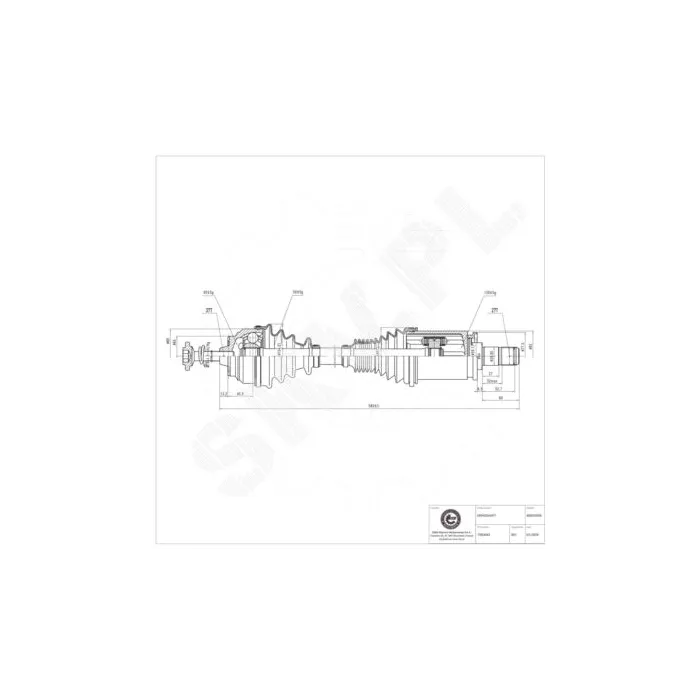 40SKV039 SKV Półoś napędowa