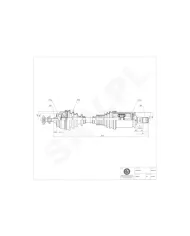 40SKV039 SKV Półoś napędowa