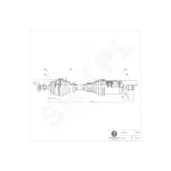 40SKV039 SKV Półoś napędowa