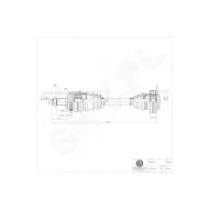 40SKV041 SKV Półoś napędowa