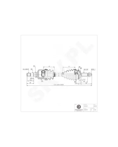 40SKV066 SKV Półoś napędowa
