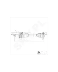 40SKV042 SKV Półoś napędowa