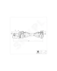 40SKV053 SKV Półoś napędowa