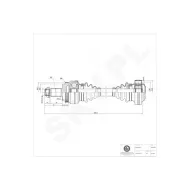 40SKV053 SKV Półoś napędowa