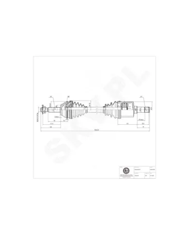 40SKV086 SKV Arbre de transmission