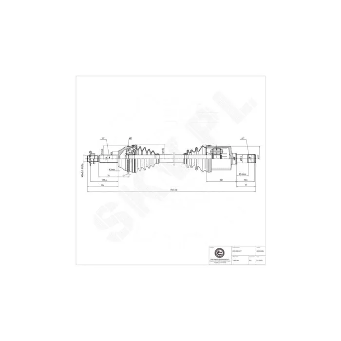 40SKV086 SKV Półoś napędowa