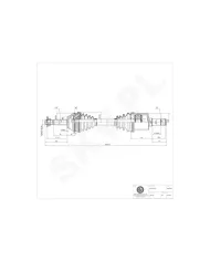 40SKV086 SKV Półoś napędowa