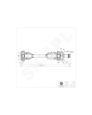 40SKV117 SKV Półoś napędowa