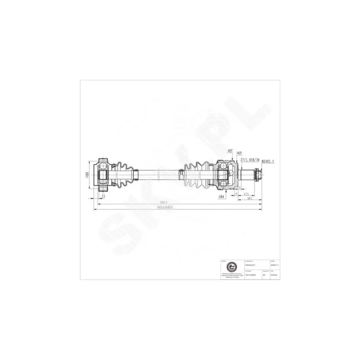 40SKV117 SKV Półoś napędowa