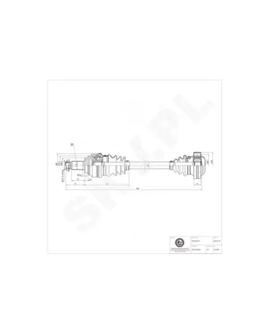 40SKV118 SKV Półoś napędowa