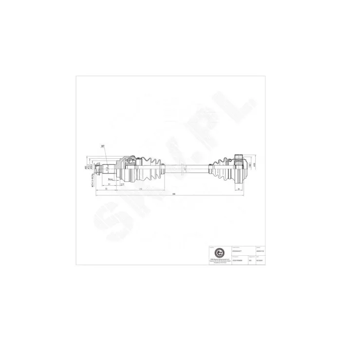 40SKV118 SKV Półoś napędowa